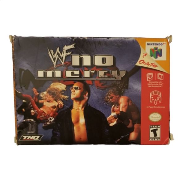 SOLD*NIntendo 64 N64 WWF No Mercy Complete in Box CIB *Authentic/Cleaned/Tested* - Picture 2 of 15